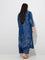 Diza Indigo Botanical Pattern A-Line Kurta