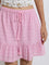 Bombay Paisley Pink Schiffli Embroidered Cotton Skirt