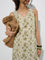 Bombay Paisley Sage Printed Cotton Drop-Waist Dress