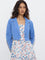 Bombay Paisley Blue Foliage Cotton Tiered Dress with Jacket