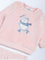 HOP Baby Pink Embroidered Sweatshirt and Pants Set