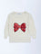 HOP Baby Cream Embellished Knitted Sweater