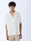 ETA Off-White Crinkle-Texture Relaxed-Fit Cotton Shirt