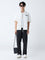 ETA Black Cargo-Style Relaxed-Fit Mid-Rise Cotton-Blend Pants