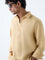 Ascot Mustard Solid Relaxed-Fit Cotton Shirt