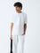 ETA White Solid Relaxed-Fit Cotton T-Shirt