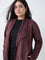Gia Dark Brown Suede Trench Coat