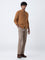Ascot Mustard Knitted Relaxed-Fit Jacket