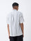ETA White Striped Relaxed-Fit Cotton Shirt