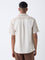 ETA Beige Embroidered Relaxed-Fit Cotton Shirt