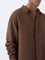 ETA Brown Crinkle-Textured Relaxed-Fit Cotton Shirt