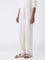 ETA Off-White Striped Relaxed-Fit Mid-Rise Cotton Pants