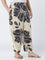 Diza Off-White Floral Printed Ethnic Pants