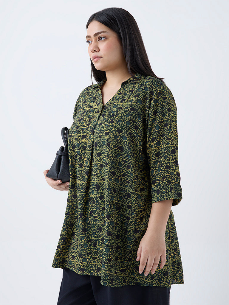 Diza Green Printed Tunic