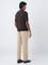 Ascot Beige Mid-Rise Relaxed-Fit Cotton-Blend Trousers
