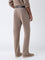 Ascot Dark Taupe Relaxed-Fit Mid-Rise Cotton-Blend Chinos