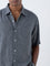 Ascot Grey Abstract Pattern Relaxed-Fit Shirt
