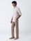 Ascot Beige Striped Relaxed-Fit Linen Shirt