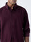 Ascot Wine Relaxed-Fit Cotton Shirt