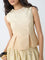 Bombay Paisley Beige Embroidered Cotton Peplum Top