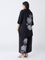 Diza Black Floral Printed Tunic