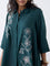 Diza Green Floral Embellished Tunic