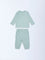 HOP Baby Sage Animal Design Cotton T-Shirt and Joggers Set