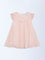 HOP Baby Girls Pink Floral-Detailed A-Line Dress
