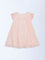 HOP Baby Girls Pink Floral-Detailed A-Line Dress