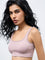 Superstar Mauve Cable-Knit Seamfree Padded Bra