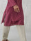 Embroidered Maroon Long Kurta