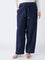 Gia Dark Blue Straight-Fit High-Rise Jeans