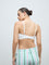 Superstar White Waffle-Textured Cotton-Blend Padded Bra