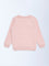 HOP Kids Dusty Pink Embellished Cotton-Blend Sweatshirt