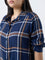 Gia Navy Checks Design Shirt