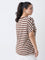 Gia Brown Striped T-Shirt