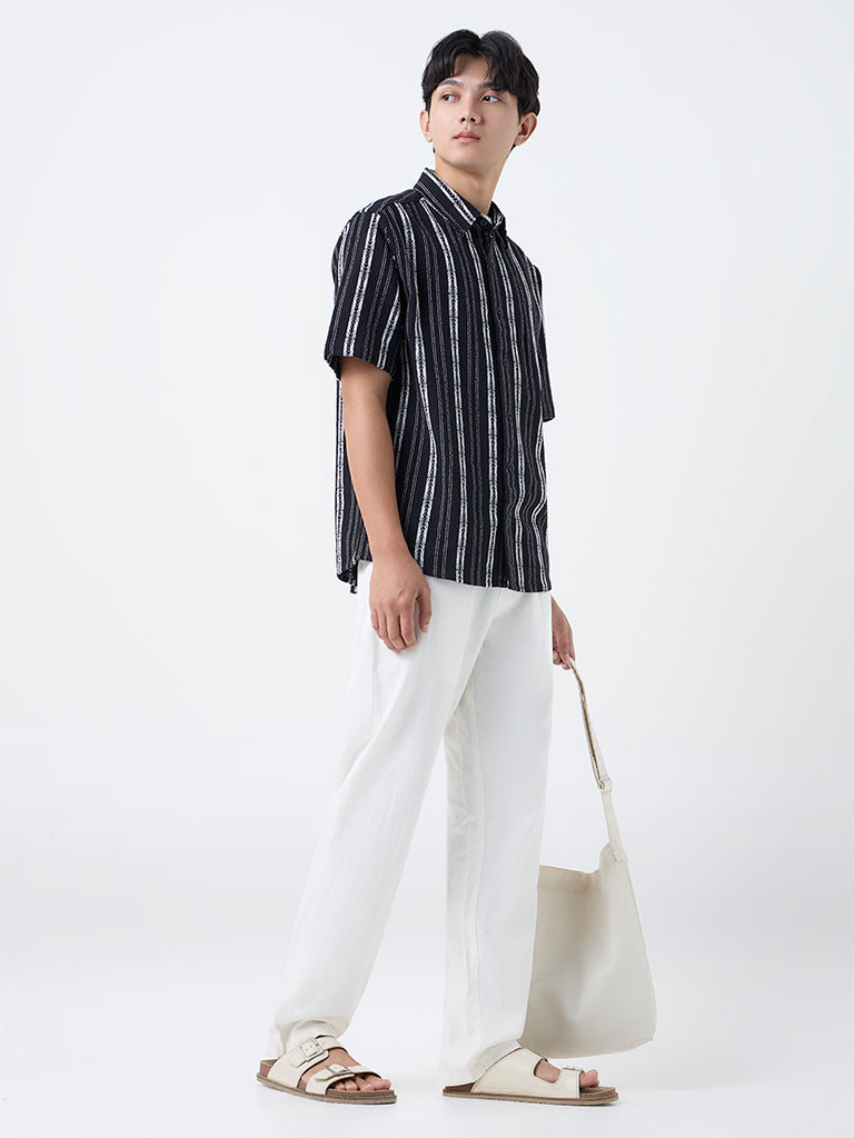 ETA White Relaxed-Fit Mid-Rise Cotton Chinos