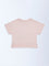 HOP Kids Girls Pink Embellished Cotton Top