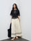 Bombay Paisley Off-White Printed High-Rise Cotton-Blended Palazzos