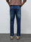 Nuon Dark Blue Faded Slim-Fit Mid-Rise Jeans
