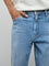 Nuon Light Blue Washed Slim-Fit Mid-Rise Jeans