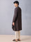 Embroidered Brown Kurta