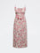 Bombay Paisley Off-White Floral Cotton Straight Dress