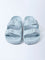 LUNA BLU Blue Dual-Buckled Slip-On Sandals