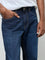 WES Casuals Dark Blue Relaxed-Fit Mid-Rise Jeans
