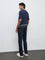 WES Casuals Dark Blue Relaxed Fit Mid-Rise Jeans