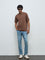 WES Casuals Blue Faded Slim-Fit Mid-Rise Jeans