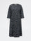 Diza Black Foliage Design A-Line Kurta