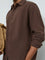 ETA Dark Brown Relaxed-Fit Cotton Shirt