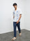 ETA White Printed Relaxed-Fit Cotton Shirt